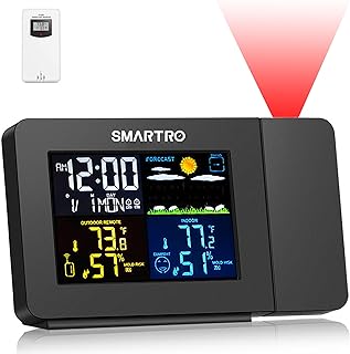 Best projection alarm clock for bedrooms with weather station